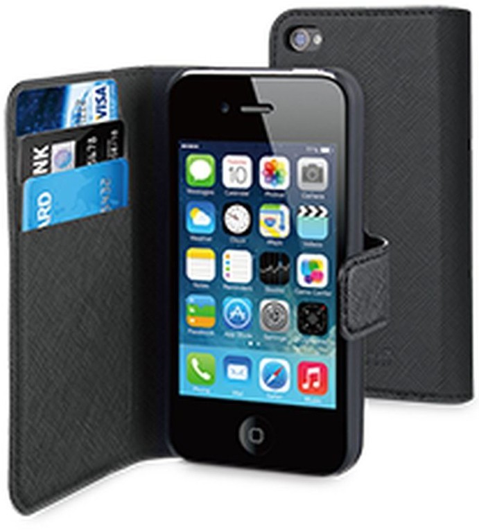 Muvit Wallet Case iPhone 4(S) zwart