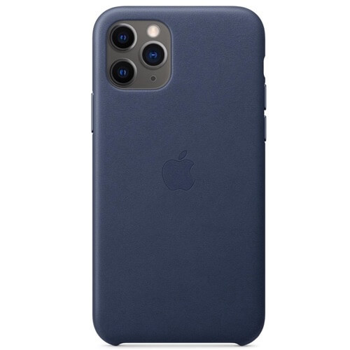 Apple leather case iPhone 11 Pro Midnight Blue