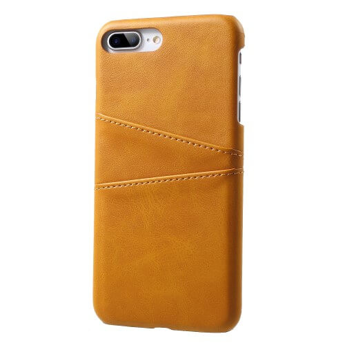 Casecentive Leren Wallet back case iPhone 7 / 8 plus tan