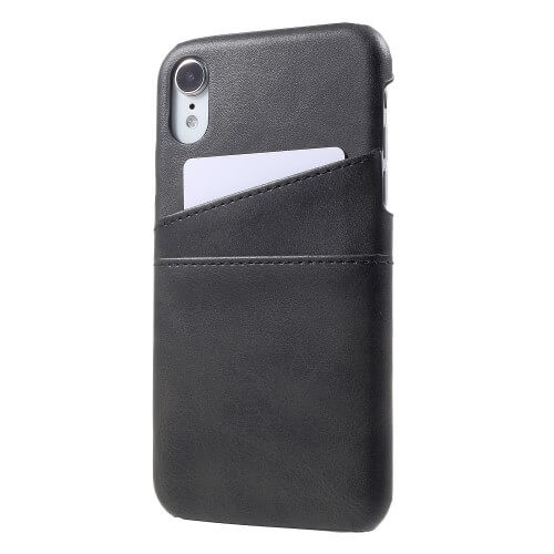 Casecentive Leren Wallet back case iPhone XR zwart